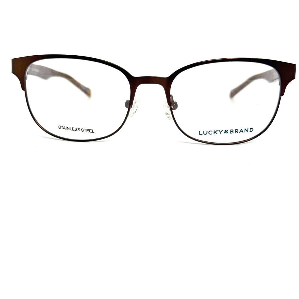 Lucky Brand Eyeglasses Frame D709‎ brown 48-16-130 Brown Metal/Plastic H16427